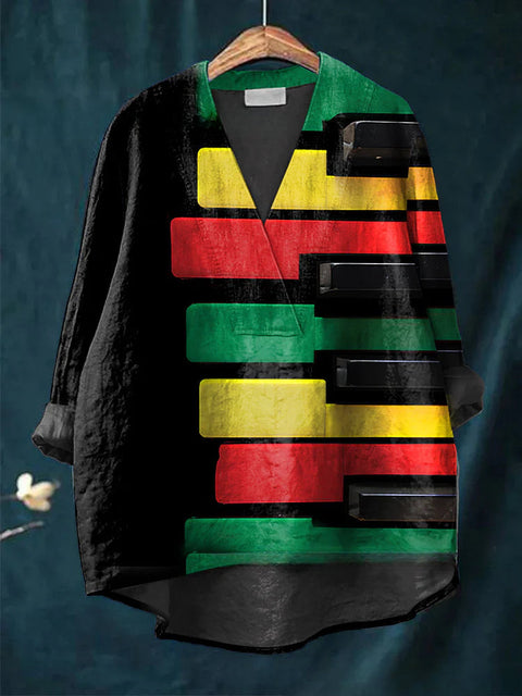 Loose printing crew neck casual large size women's T-shirt m301276