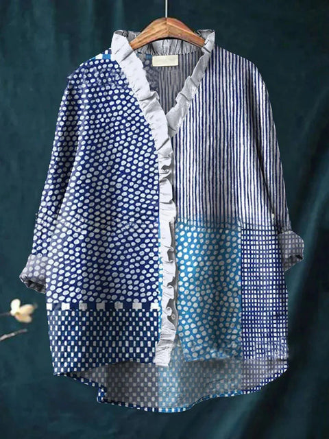 Women's new loose printing crew neck casual large size women's T-shirt m301365