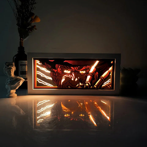 ONE PIECE Dragon Ball Hokage Paper Carving Lamp Photo Frame