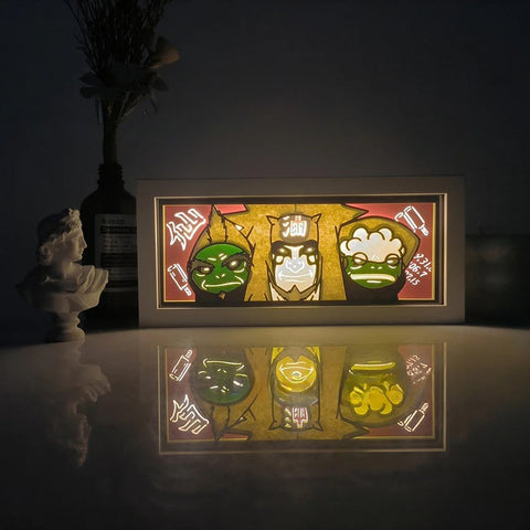 ONE PIECE Dragon Ball Hokage Paper Carving Lamp Photo Frame