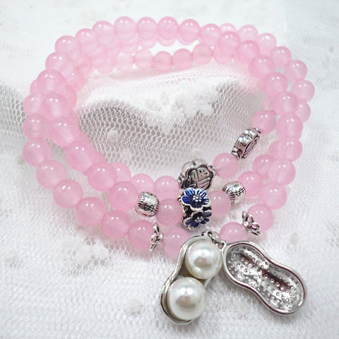 Natural stone crystal bracelet female Wangfu stone agate garnet m3331298