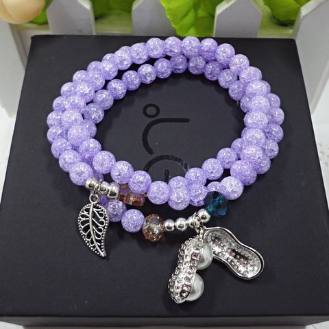 Natural stone crystal bracelet female Wangfu stone agate garnet m3331298