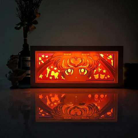 ONE PIECE Dragon Ball Hokage Paper Carving Lamp Photo Frame