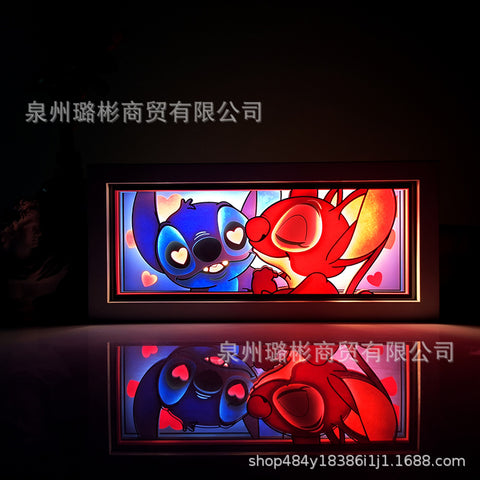 ONE PIECE Dragon Ball Hokage Paper Carving Lamp Photo Frame