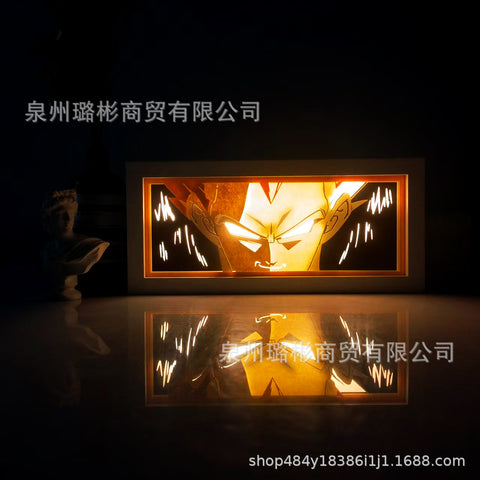 ONE PIECE Dragon Ball Hokage Paper Carving Lamp Photo Frame