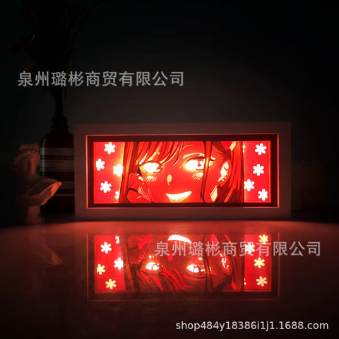 ONE PIECE Dragon Ball Hokage Paper Carving Lamp Photo Frame