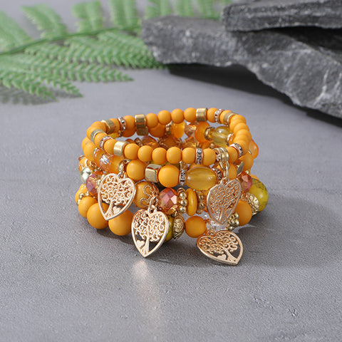 New Bohemian Bracelet Creative Tassel Multi-layer Beaded Bracelet m3331286