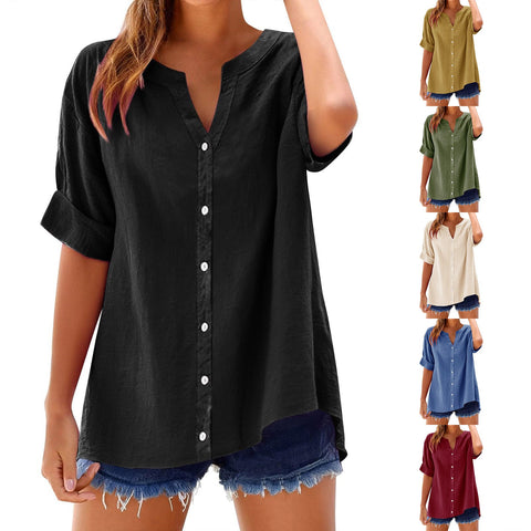 Summer shirt loose top still versatile m301355