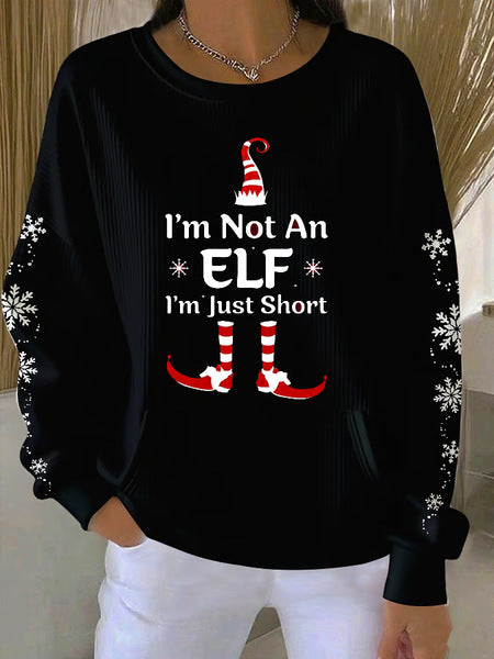 Loose outer wear lazy wind snowflake Christmas tree mix and match casual commuter sweater m302121
