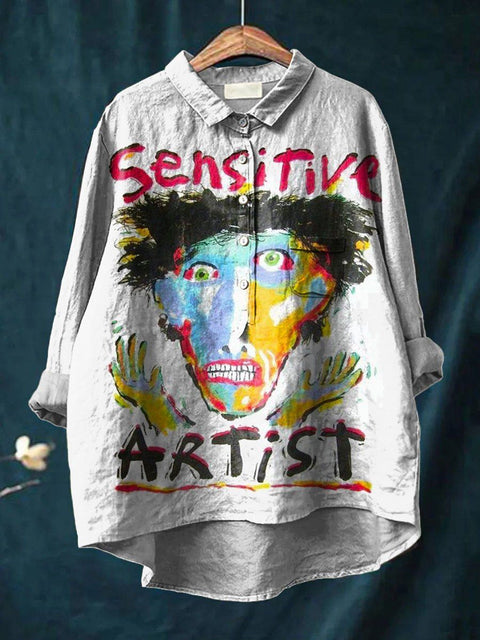 Loose printing crew neck casual large size women's T-shirt m301279