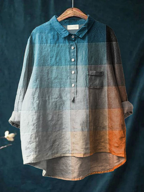 Loose printing crew neck casual large size women's T-shirt m301279