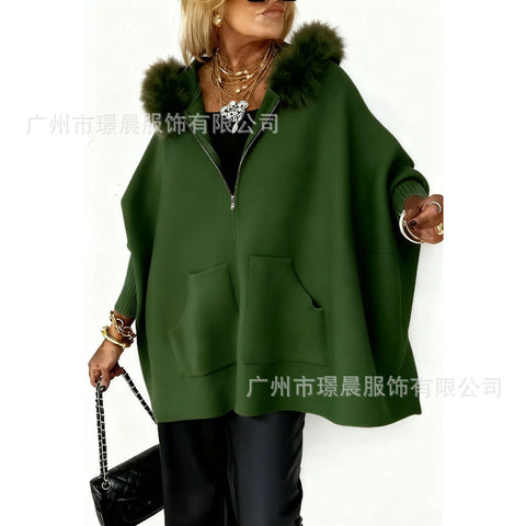 Women's Fashion Comfortable Casual Hooded Loose Jacket Women m302101