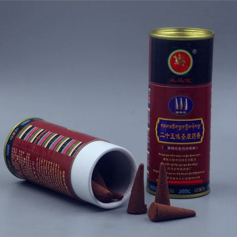 Ma Bao Tibet Sandalwood Tower Fragrant Cone Fragrance Twenty-five Flavors Shengkang Medicinal Fragrance Plant Aromatherapy Household Fragrance m3331264