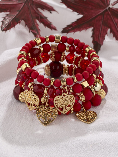 New Bohemian Bracelet Creative Tassel Multi-layer Beaded Bracelet m3331286