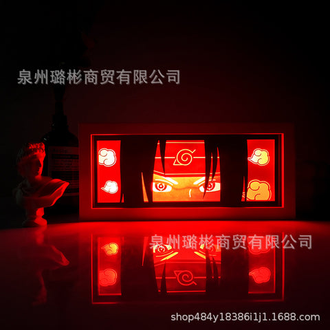 ONE PIECE Dragon Ball Hokage Paper Carving Lamp Photo Frame