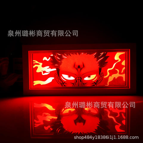 ONE PIECE Dragon Ball Hokage Paper Carving Lamp Photo Frame