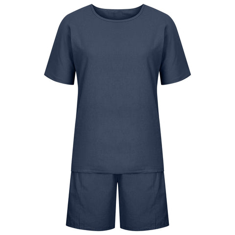 New suit fashion temperament loose short-sleeved shorts two-piece set m301179