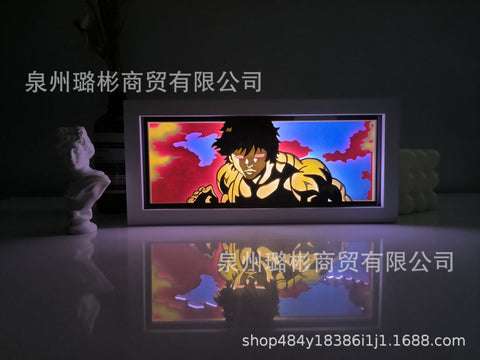 ONE PIECE Dragon Ball Hokage Paper Carving Lamp Photo Frame