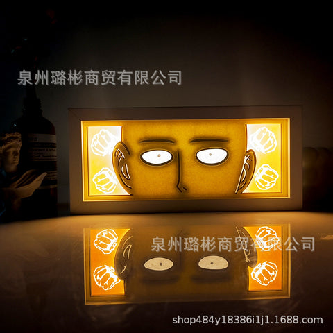 ONE PIECE Dragon Ball Hokage Paper Carving Lamp Photo Frame