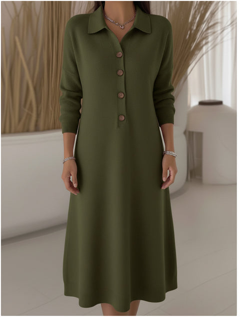 Autumn and winter lazy wind over the knee sweater dress women's long knitted sweater m302099