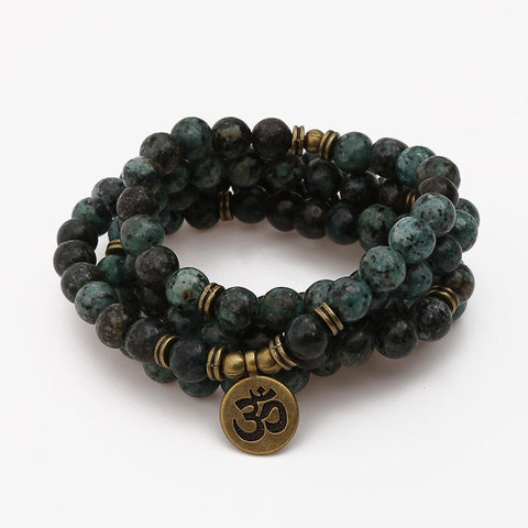 8Mm new Amazon bracelet 108 Buddha beads lotus multi-circle bracelet tree of life pendant item sweater chain m3331309