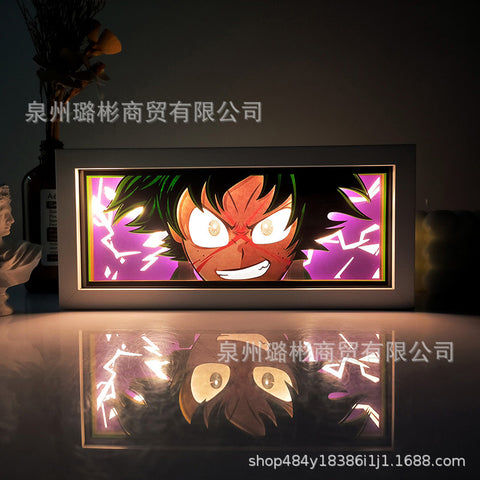 ONE PIECE Dragon Ball Hokage Paper Carving Lamp Photo Frame