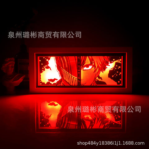 ONE PIECE Dragon Ball Hokage Paper Carving Lamp Photo Frame