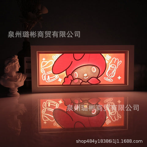 ONE PIECE Dragon Ball Hokage Paper Carving Lamp Photo Frame