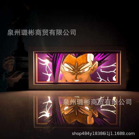 ONE PIECE Dragon Ball Hokage Paper Carving Lamp Photo Frame
