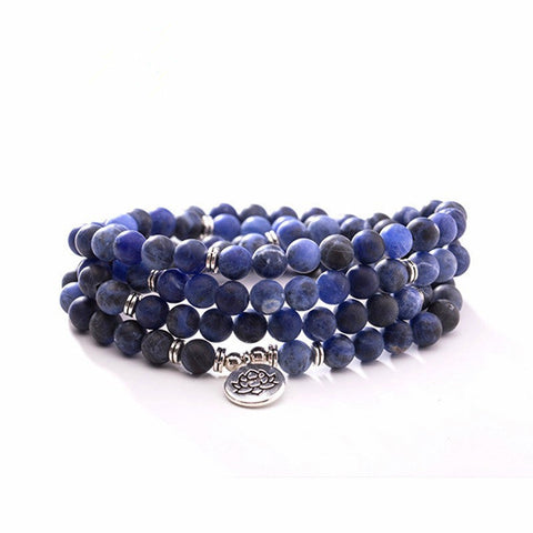8Mm new Amazon bracelet 108 Buddha beads lotus multi-circle bracelet tree of life pendant item sweater chain m3331309