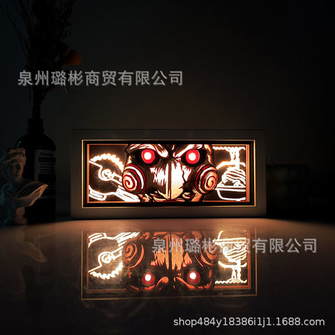 ONE PIECE Dragon Ball Hokage Paper Carving Lamp Photo Frame