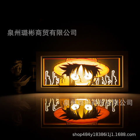 ONE PIECE Dragon Ball Hokage Paper Carving Lamp Photo Frame