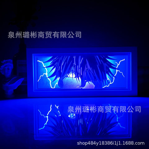 ONE PIECE Dragon Ball Hokage Paper Carving Lamp Photo Frame
