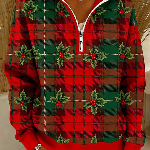 3D printed women's autumn and winter fashion casual stand-up collar sweater m302118