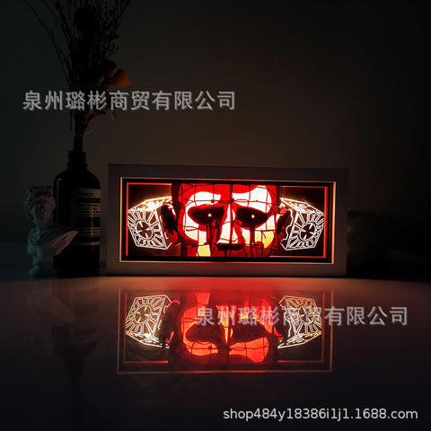 ONE PIECE Dragon Ball Hokage Paper Carving Lamp Photo Frame