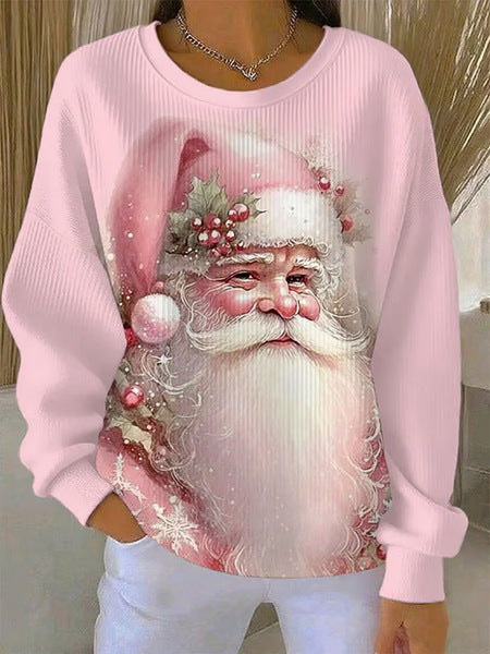 Loose outer wear lazy wind snowflake Christmas tree mix and match casual commuter sweater m302121
