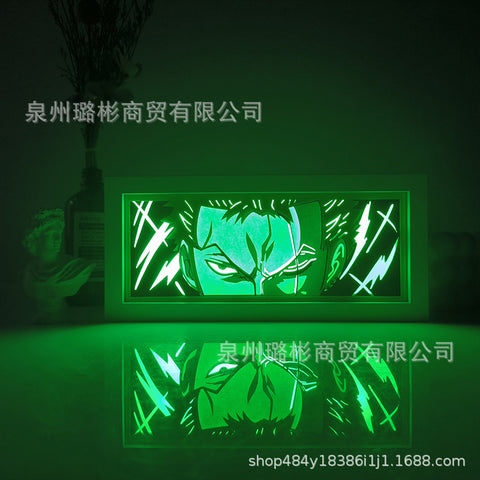 ONE PIECE Dragon Ball Hokage Paper Carving Lamp Photo Frame