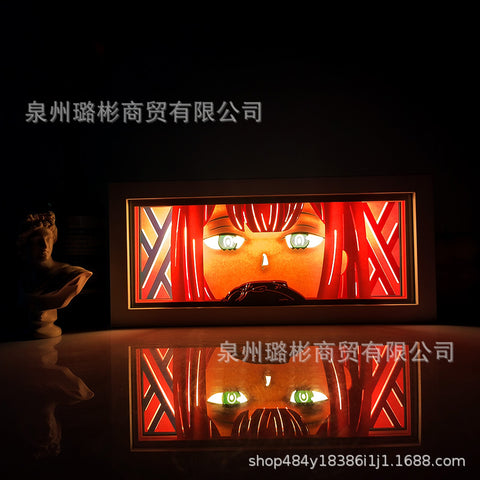 ONE PIECE Dragon Ball Hokage Paper Carving Lamp Photo Frame