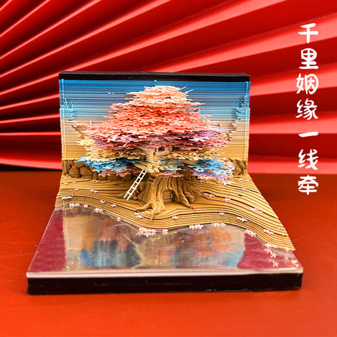 Harry Potter 3D Sticky Notes Creative Paper Carving Hogwarts Hand Tear Calendar m3331181