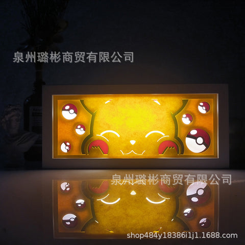 ONE PIECE Dragon Ball Hokage Paper Carving Lamp Photo Frame