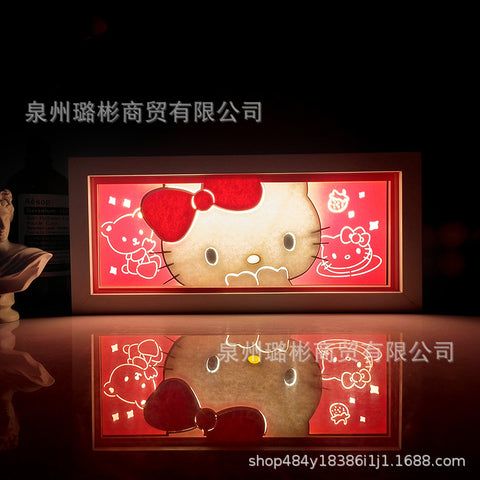 ONE PIECE Dragon Ball Hokage Paper Carving Lamp Photo Frame