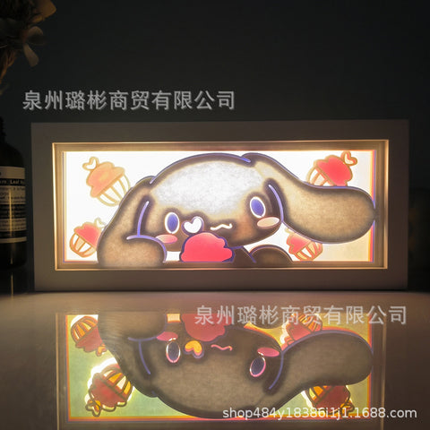 ONE PIECE Dragon Ball Hokage Paper Carving Lamp Photo Frame