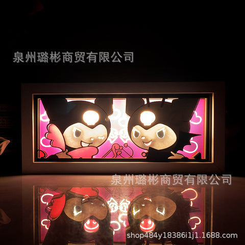 ONE PIECE Dragon Ball Hokage Paper Carving Lamp Photo Frame