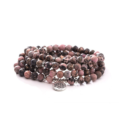 8Mm new Amazon bracelet 108 Buddha beads lotus multi-circle bracelet tree of life pendant item sweater chain m3331309