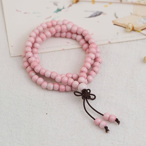 Play with three circles and stack 108 beads Jingdezhen ceramic bracelet ethnic style bracelet m3331303