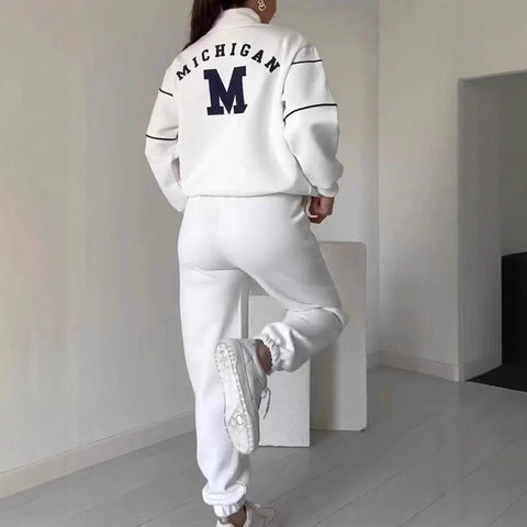 New sweater letter long sleeve trousers casual sports suit m301502