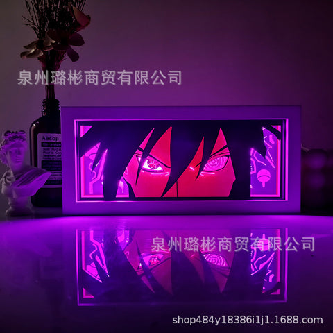 ONE PIECE Dragon Ball Hokage Paper Carving Lamp Photo Frame