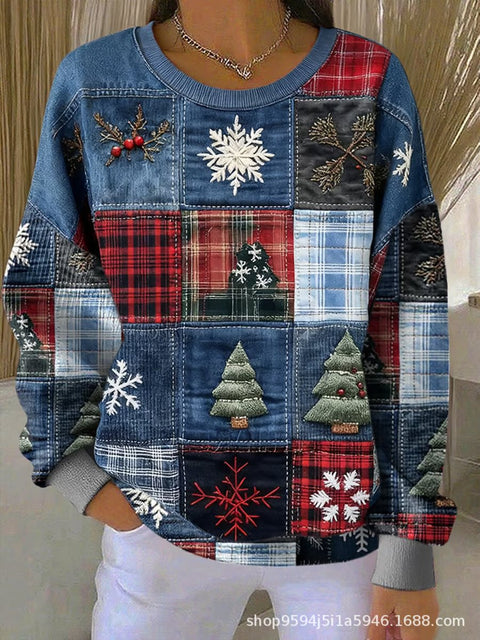 Autumn and winter top women's crew neck sweater m302181