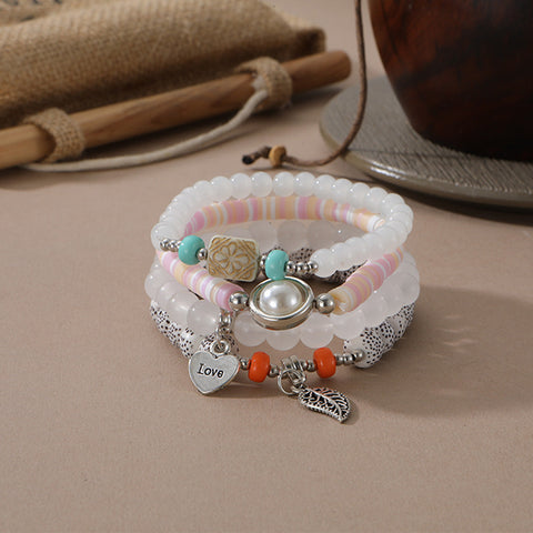 New Bohemian Bracelet Creative Tassel Multi-layer Beaded Bracelet m3331286