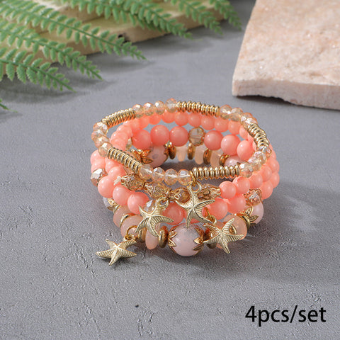 New Bohemian Bracelet Creative Tassel Multi-layer Beaded Bracelet m3331286